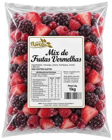 Mix de Frutas Vermelhas da linha Food Floresta