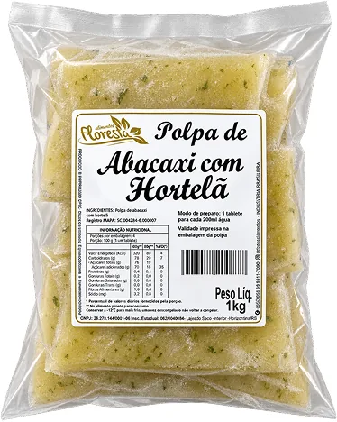 Abacaxi com Hortelã da linha Food Floresta